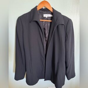 Barneys New York Black Blazer Structured Suit Jacket